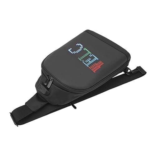 Fashion Sling Bag LED Display Fanny Pack with Programmable Screen Connection for SPOTLED App Oxford Cloth Material for Waist Packs — view 6