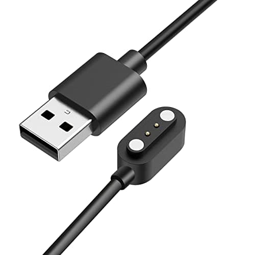Compatible with Harry Lime Smart Watch Charger, 2 Pin Magnetic USB Replacement Charging Compatible with Harry Lime Smart Watch HA07-20011.69 Inches (Black) — view 5