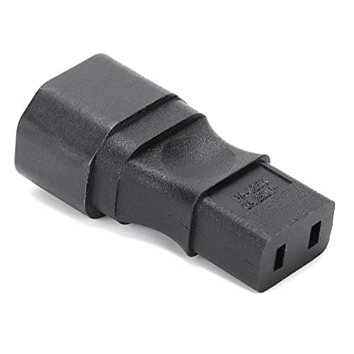 Jiawu Power Adapter, IEC320 C14 to C9 6A Converter Plug, Plug Adapter with Compact Portable Design for Laptop Mobile Phone USB Charger Travel Business Trip Study Abroad Household