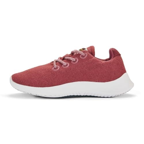 Gumbies Gumrunner Sneakers | Unisex Lightweight Travel Sneakers with Wool Blend Upper, Cotton Lining & Recycled Rubber Outsole | Breathable, Comfortable & Durable | Berry | EU 45 — view 3