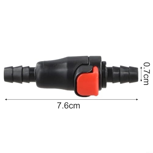 2 Pack Quick Release Hose Pipe Fittings for 6mm Tube - Automatic Shut Off Waterstop Connector for Hydration Backpacks - Plastic Garden Hose Adapter for Cycling — view 4