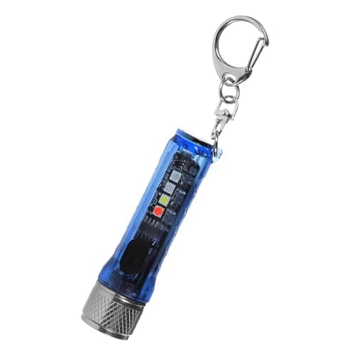 Kichvoe Rechargeable Small LED Flashlight with Magnetic Base and 500mah Battery, Portable Pocket Travel Torch for Hiking and Outdoor Camping, Compact Abs and Stainless Steel Design