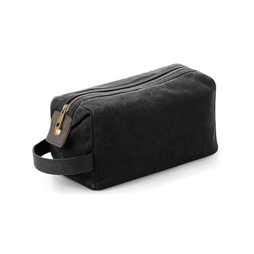 Quadra QD651 Heritage Waxed Canvas Wash Bag — view 4