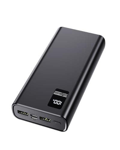 Power Bank 24000mAh Fast Charging, 22.5W USB C Portable Phone Charger Battery Camping Power Bank, Slim Powerbank for iPhone Tablet Laptop Travel