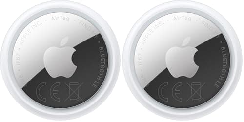 Apple AirTag (2nd generation): Tracker for Keychain, Wallet and More; Locator with Sound; Simple One-Tap Setup with iPhone or iPad; Key Finder with up to 1.5x Precision Finding Range (Pack of 2)