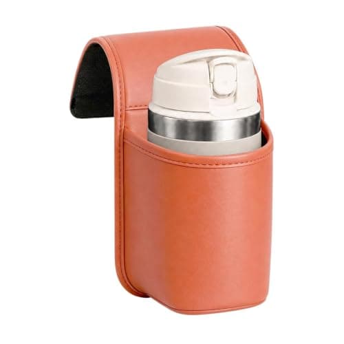 Car Door Cup Holder - 4.13 Inch Faux Leather Drink