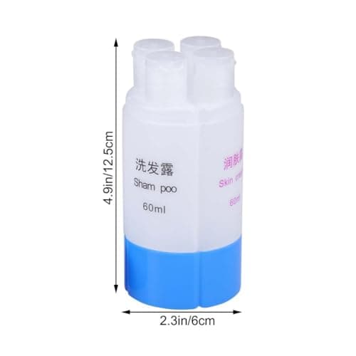 4 in 1 Leakproof Travel Bottle Set 60ml Blue Pp — view 2