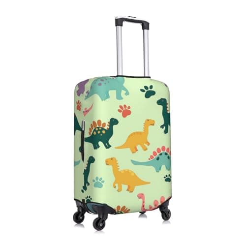 Kaifanee Elastic Travel Luggage Cover Suitcase Protector, Boys Dinosaur Dino Cartoon Animals Suitcase Baggage Cover Anti-Scratch Fits 23-26 Inch Luggage — view 3