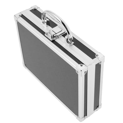 COOPHYA Portable Travel Case and Multi-purposes Tool Case with Large Capacity Design and Sturdy Aluminum Alloy Material Suitable for Tools and Jewelry Organizing at Back to School Party