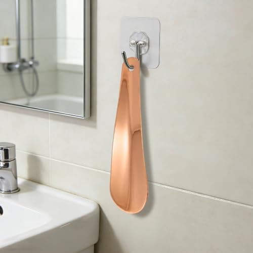 ACKKOR Rose Gold Metal Shoe Horn Small 16cm for Travel and Daily Shoes Use — view 6