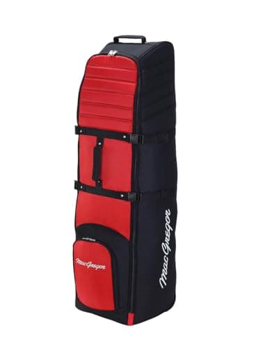 MacGregor Golf VIP II Premium Wheeled Travel Cover Black/Red