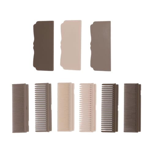 Flat Iron Comb Attachment, Clip On Hair Straightener Comb, Detachable Carbon Fiber Straightening Comb with Dense Teeth for Home Salon Travel — view 6