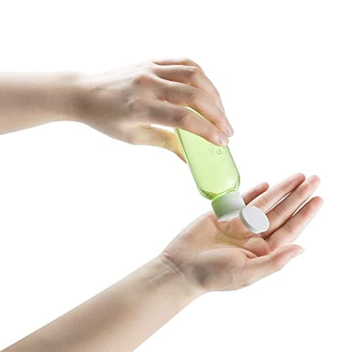 Voarge 5 Pack 100ml Plastic Bottle with 2 Small Funnel and 64 Sheets Free Labels, Transparent Plastic Air Flight Travel Bottle Set with Small Funnel for Flight, Airport, Vacation — view 4