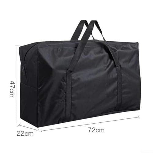 SiSinkal Heavy Duty Camping Storage Bag Waterproof Oxford Fabric Carrier for Folding Table Chair Set Outdoor Equipment Organizer for Travel Fitness and Road Trips(Black -XL) — view 3