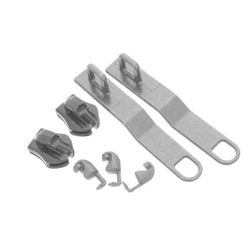 SOLUSTRE Zipper Repair Kit Luggage Zipper Replacement Pulls with 2 Sets Zinc Alloy Black for Suitcases and International Trips