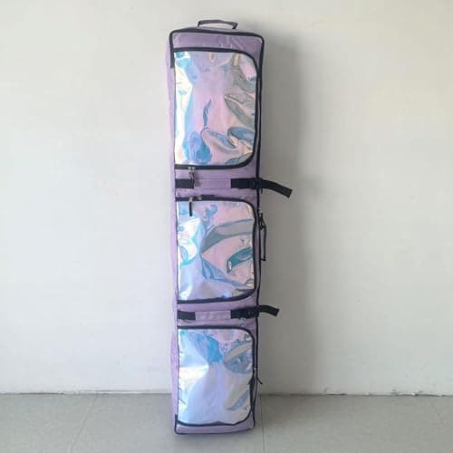 blloocod Roller Ski Bag with Wheels for Air Travel, Snowboard Bag Carrying Case for Gear and Apparel Storage and Transportation- Purple — view 5