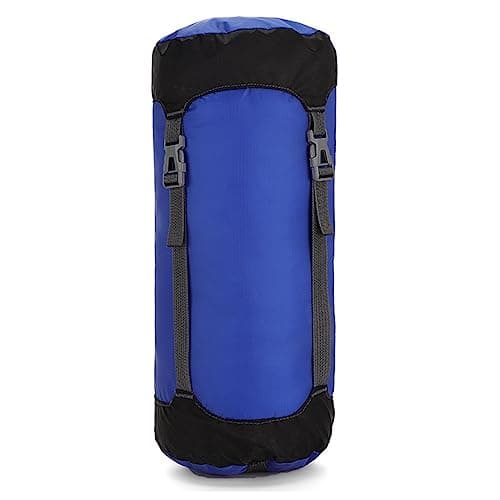 TRIWONDER Stuff Sack Sleeping Bag Compression Sack Compact Storage Bag Compression Bag for Outdoor Camping Backpacking Travelling (Blue, M)