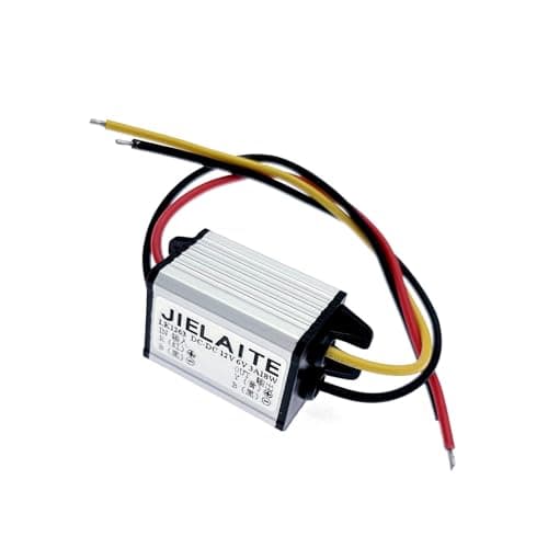 JZK 12V to 6V DC step down converter module, 3A 18W DC to DC buck converter, DC-DC voltage reducer regulator, car power voltage converter for truck, boat