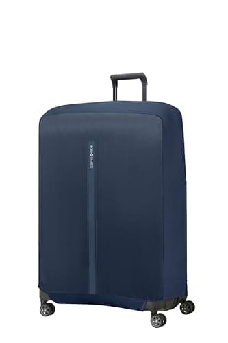 Samsonite TA Revolution - Foldable protective cover for suitcases, size XL, suitcase cover suitable for 81–86 cm, travel suitcase protection, with reflective detail, Blue (Midnight Blue)