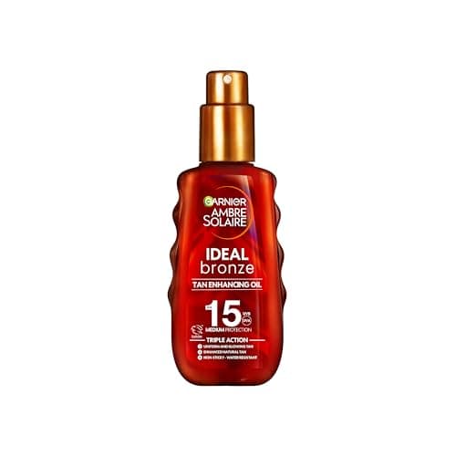 Garnier Ambre Solaire Sun Cream SPF 15 Ideal Bronze Protective Oil 150ml