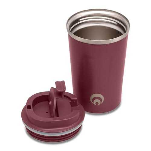 Restore Coffee Cup, Insulated Coffee Cup with Leakproof Lid, Relax Stainless Steel Travel Mug, Insulated Double Wall Cup for Hot/Cold Drinks (1, Winter Berry) — view 5