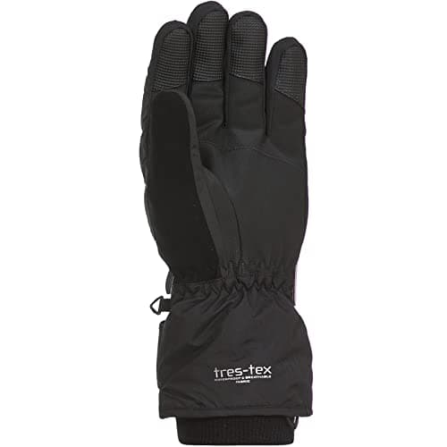 Trespass Ergon II Adults Waterproof Ski Gloves in Grey & Black with Nose Wipe — view 3
