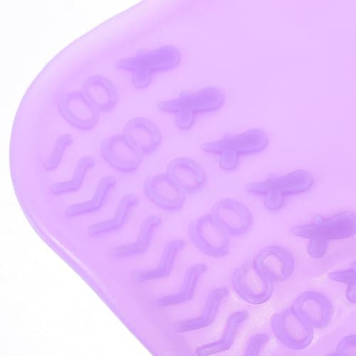 Silicone Waterproof Anti-Slip Shoe Covers, Purple 1 Pair for Adults — view 3