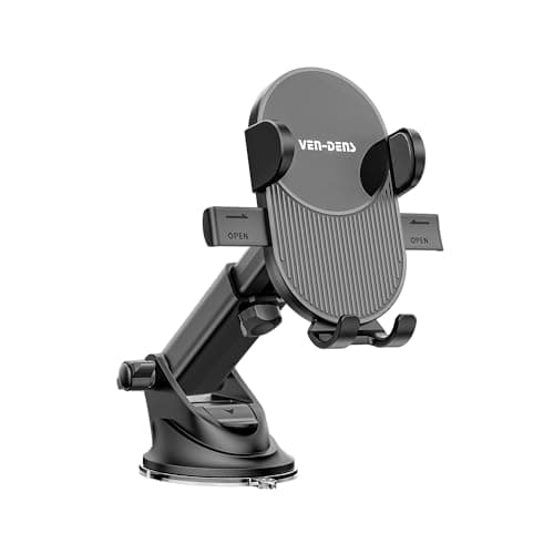 VEN-DENS For Google Pixel 8A 7A 6A 8 7 6 5 4 3 2 XL 8 Pro 7 Pro 6 Pro Car Phone Holder, [Super Suction Power & No-Wobbling] Cell Phone Mount Dashboard Windshield Vent Long Arm Hands Free Cradle Fit