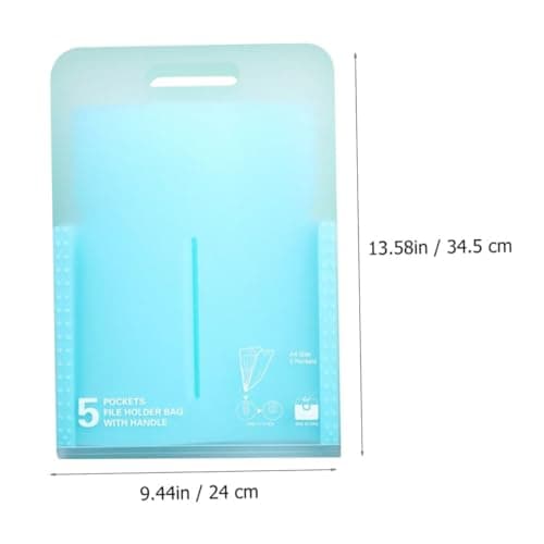 Angoily 2pcs Accordion File Folder for Document Organization for Home Office Travel Packing — view 2