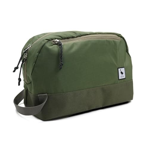 Travel Toiletry Bag 5L, Compact Wash Bag with Waterproof TPU Wet/Dry Compartment