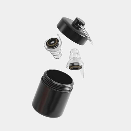 Dedjgoo Earplugs with Waterproof Aluminum Housing Carry Case Keychain Safe — view 6