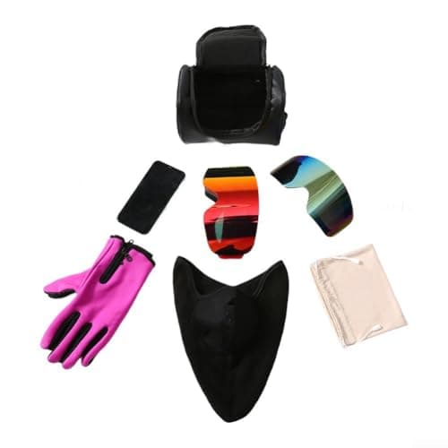 Quivylivy Ski Goggle Case Waterproof Faux Leather Ski Goggle Bag With — view 2