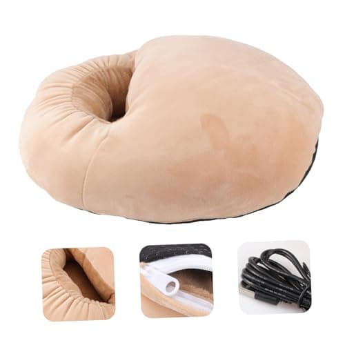 USB Rechargeable Foot Warmer Eva Khaki One Size Heating Shoes — view 2