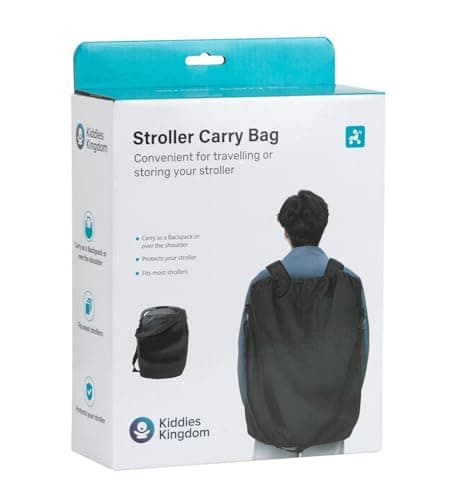 Kiddies Kingdom Stroller Travel Bag – Durable, Lightweight & Waterproof Pushchair Bag for Air Travel, Fits Most Strollers – Ideal for Holidays, Airport Check-in & Easy Baby Gear Transport — view 5