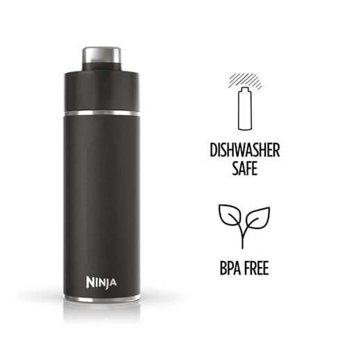 Ninja Thirsti 700ml Water Bottle with Leak-Proof Lid, Black DW2401EUUKBK — view 6