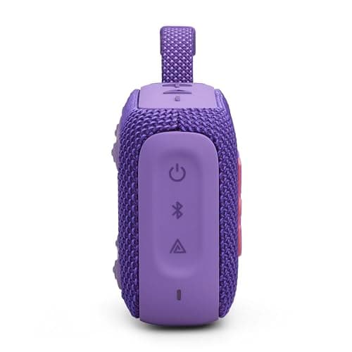 JBL GO 4 Ultra-Portable Bluetooth Speaker with Big JBL Pro Sound and Punchy Bass, PlaytimeBoost, Waterproof Design and 7-Hour Playtime, Purple — view 5