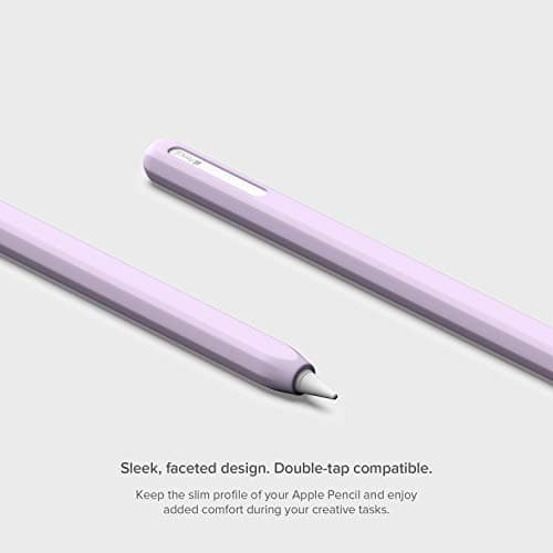 UPPERCASE Designs NimbleSleeve Premium Silicone Case Holder Protective Cover Sleeve Compatible with iPad Apple Pencil Pro and 2nd Generation Only (Lavender) — view 4