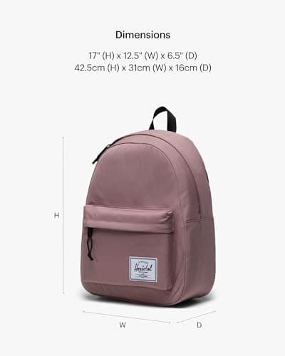 Herschel Unisex's Classic Backpack, Ash Rose (New), 26L US — view 2