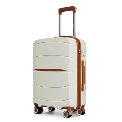 Kono Cabin Suitcase 55×40×20cm for Ryanair，PP Hard Shell Hand Luggage