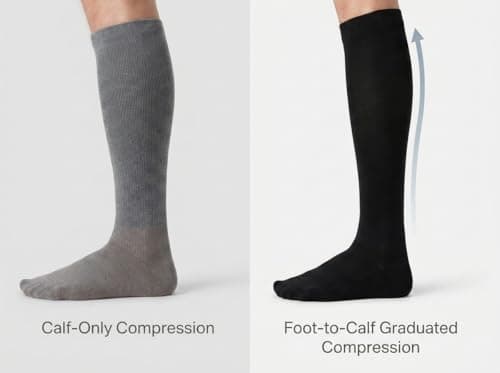 Kensington Cotton Flight Socks 18–21mmHg Compression for Men & Women 6-8 — view 4