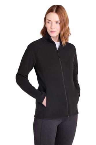 Mountain Warehouse Raso Womens Full Zip Fleece Jacket Black 14