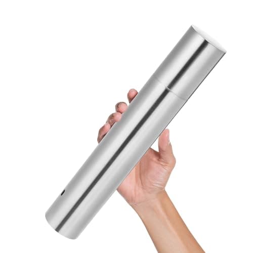 Healvian 2pcs Birth Certificate Tube Document Storage Tube Stainless Steel Silver Waterproof Protective Case, Portable Multipurpose Organizer for Travel and Home, for Certificates — view 4