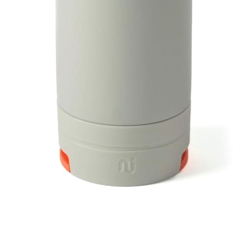 Nudge Innovations Duet: Magnetic Stackable Water Bottle and Insulated Coffee Cup, 600ml/340ml, Recycled Stainless Steel, BPA-Free Plastic, Fits Standard Cup Holder, Soft Grey — view 4