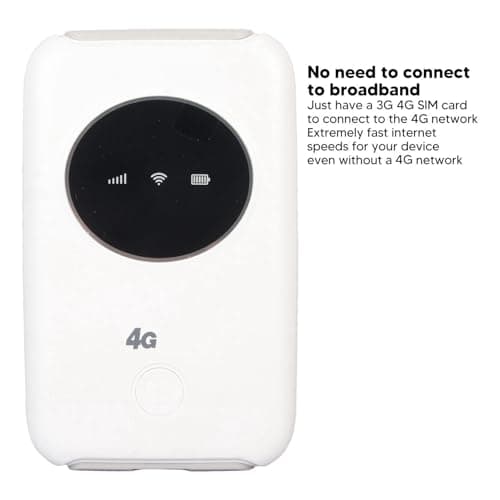 ZAICOLER 4G USB Modem, 150Mbps Unlocked Mobile Hotspot with SIM Card Slot, 3200mAh Rechargeable Battery Router, Connect Up to 10 Devices, Wireless Portable WiFi Router — view 4