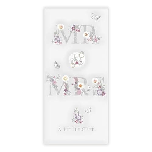 Nigel Quiney Wedding Day Money Wallet Card - Mr & Mrs Floral Design
