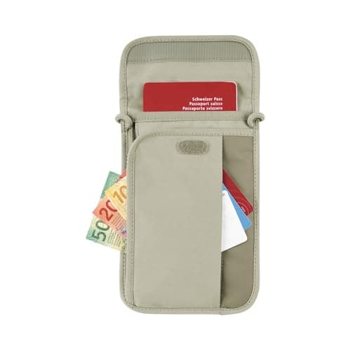 Victorinox Security Neck Pouch Sand Beige ONE SIZE UNISEX, Sand Beige, One Size, Casual — view 3