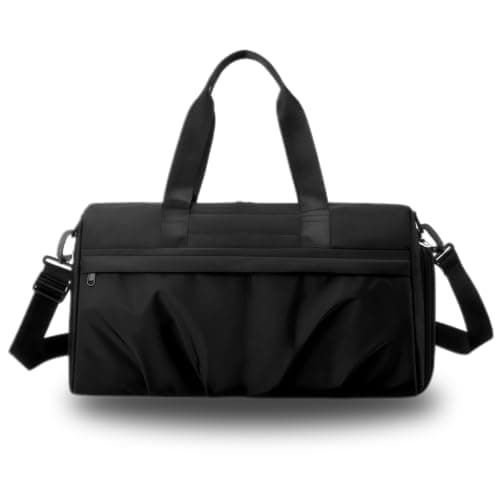 Cycayit Gym Bag with Shoe Compartment, 45 cm, Black