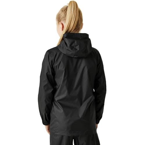 Regatta Kids Pack it III Waterproof Jacket - Black - 11-12 Yrs — view 2