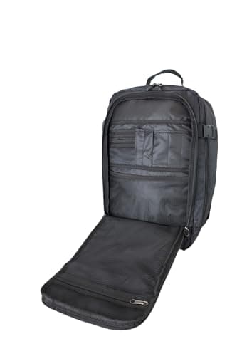 Ryanair Cabin Bag 40x25x20cm Underseat Backpack – Airline Approved Free Carry On Flight Bag | Lightweight 20L Nylon Travel Backpack Fits Ryanair, EasyJet, British Airways & More - Black — view 5