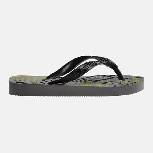 Havaianas Kids Athletic Boys FlipFlop Steel Grey/Citrus Yellow 4.5/5 UK — view 3